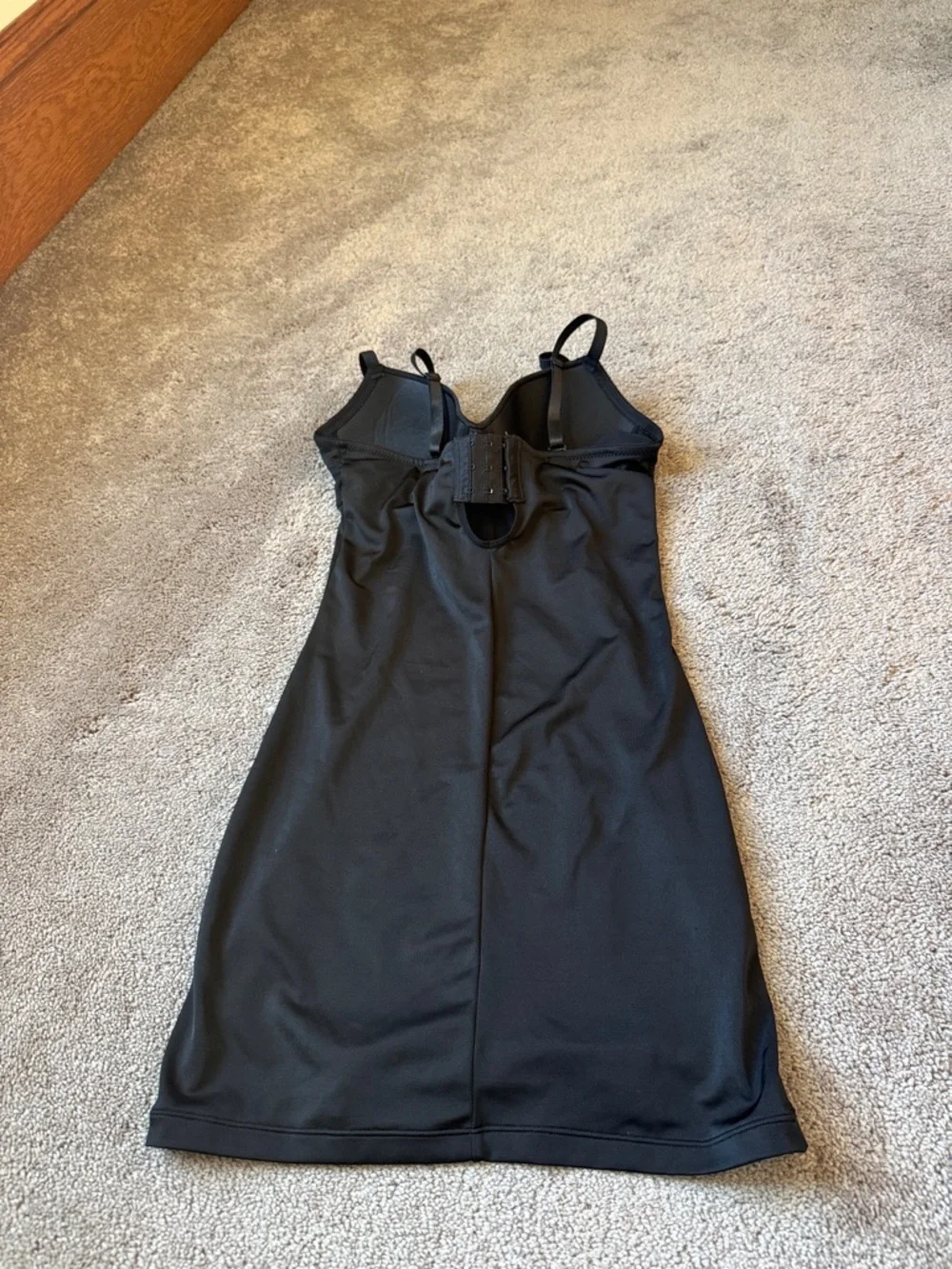 FIT Figure Improving Technology Black Underwire Slimming Babydoll SIZE S